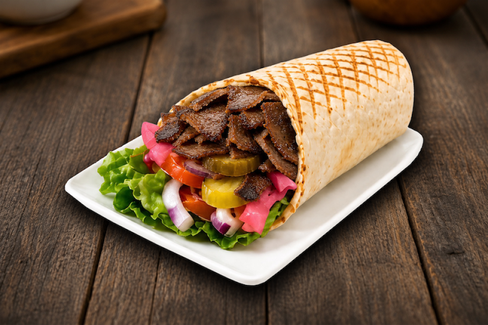 Beef Donair Wrap